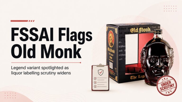FSSAI, Old Monk, McDowell’s No. 1, liquor ban in India, Antiquity Blue, Royal Challenge, Bagpiper Deluxe Whisky, alcohol labelling, artificial flavours, United Spirits