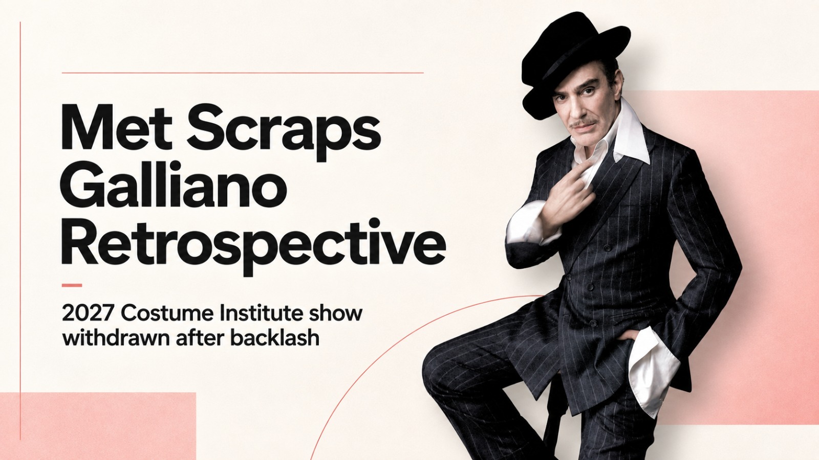 John Galliano, Anna Wintour, Met Gala 2027, Metropolitan Museum of Art, Costume Institute, John Galliano Horizons, fashion news, Met exhibition, Dior, Maison Margiela, fashion controversy, Met Gala news