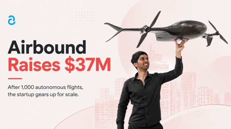 Airbound, Airbound funding, Airbound Series A, Greenoaks, DoorDash, Lachy Groom, Lightspeed, Humba Ventures, aerospace startup, autonomous aircraft, drone delivery, Andhra Pradesh, startup funding, aviation technology, autonomous drones, Indian startups