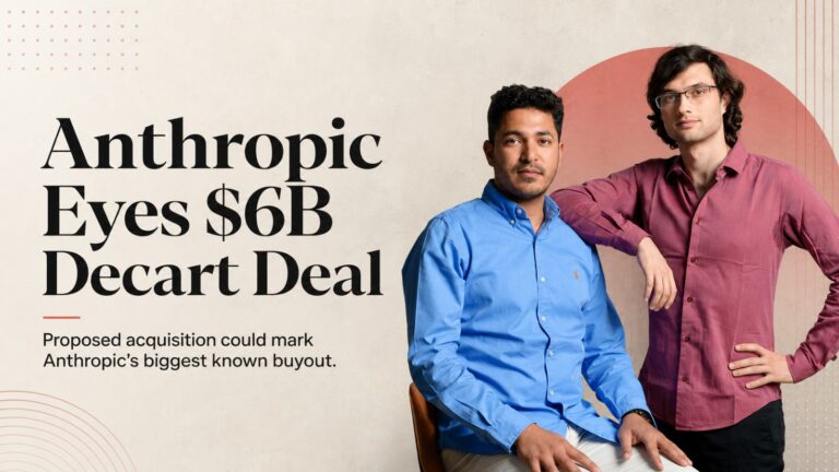 Decart AI, Anthropic, Anthropic Decart acquisition, Decart AI acquisition, $6 billion AI deal, AI startup acquisition, artificial intelligence, AI infrastructure, AI chips, chip efficiency, generative AI, world models, AI funding, Radical Ventures, Nvidia, Claude, AI startups