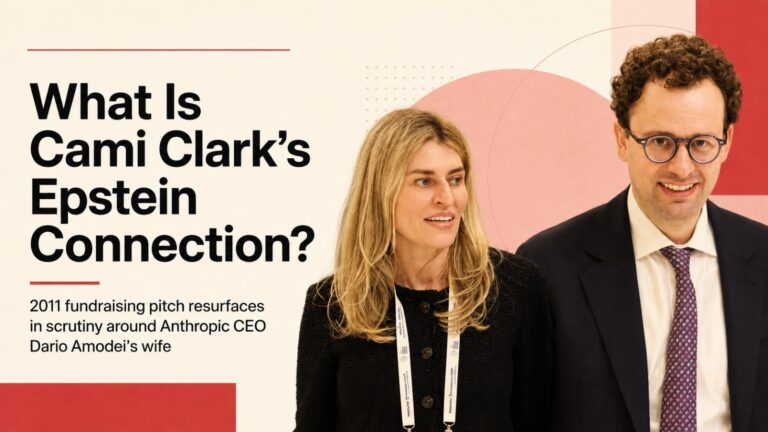 Cami Clark, Dario Amodei, Jeffrey Epstein, Anthropic, Anthropic CEO, Cami Clark Epstein connection, Dario Amodei wife, Eddice, Silicon Valley, Artificial Intelligence, AI News, Eric Schmidt