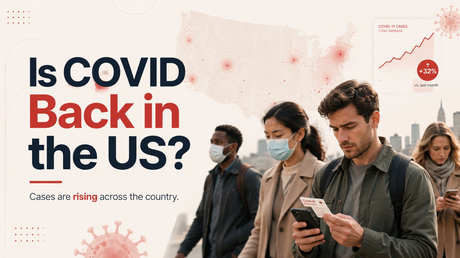 COVID, COVID US, COVID cases 2026, COVID surge 2026, summer COVID wave, US COVID cases, COVID cases rising, CDC COVID data, COVID wastewater levels, XFG variant, COVID symptoms 2026, COVID guidelines 2026, coronavirus, US health news