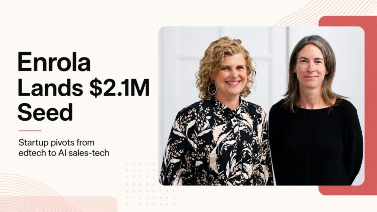 Enrola, AI sales agents, AI sales technology, startup funding, Seed funding, Purpose Ventures, Antler, AfterWork Ventures, Skalata, women-founded startups, B2C sales, artificial intelligence