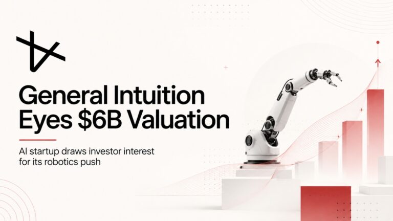 General Intuition, General Intuition funding, AI startup, artificial intelligence, robotics AI, $6 billion valuation, Valor Equity Partners, Point72 Ventures, Khosla Ventures, General Catalyst, Medal, Pim de Witte, CoreWeave, AI funding, startup funding