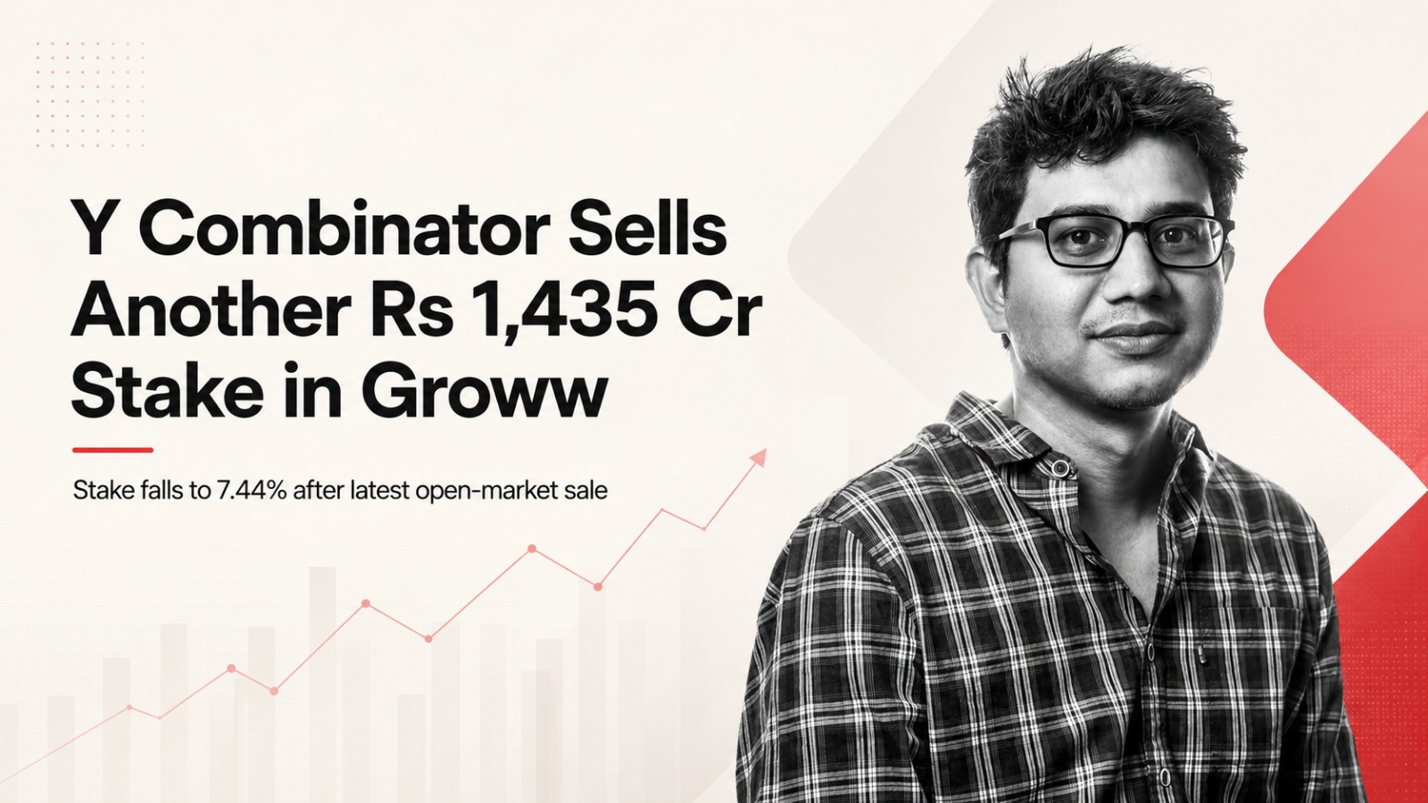 Y Combinator, Groww, Billionbrains Garage Ventures, YC Holdings II LLC, Groww Stake Sale, Y Combinator Groww Stake, Groww Shares, Groww Share Price, Groww Q1 FY27, Fintech News, Startup News, NSE Bulk Deal, Peak XV Partners, Ribbit Capital, Indian Fintech