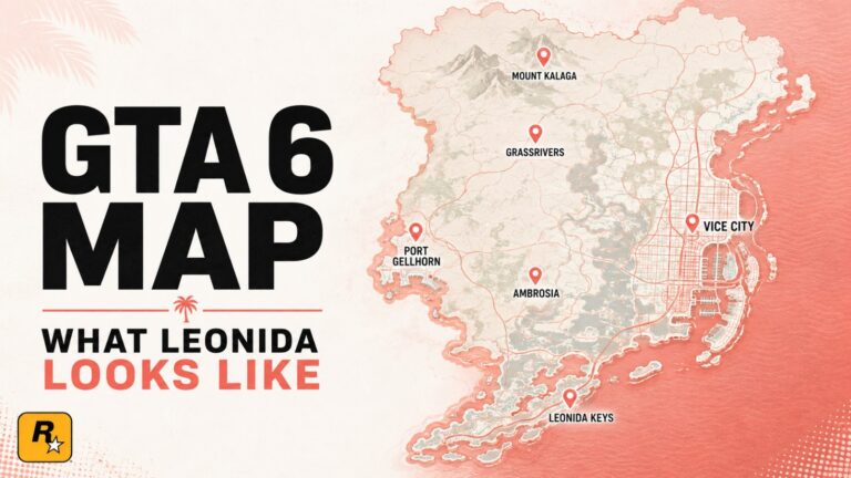 GTA 6, GTA 6 map, Grand Theft Auto 6, Vice City, Leonida, GTA 6 locations, Rockstar Games, GTA 6 map guide, GTA 6 regions