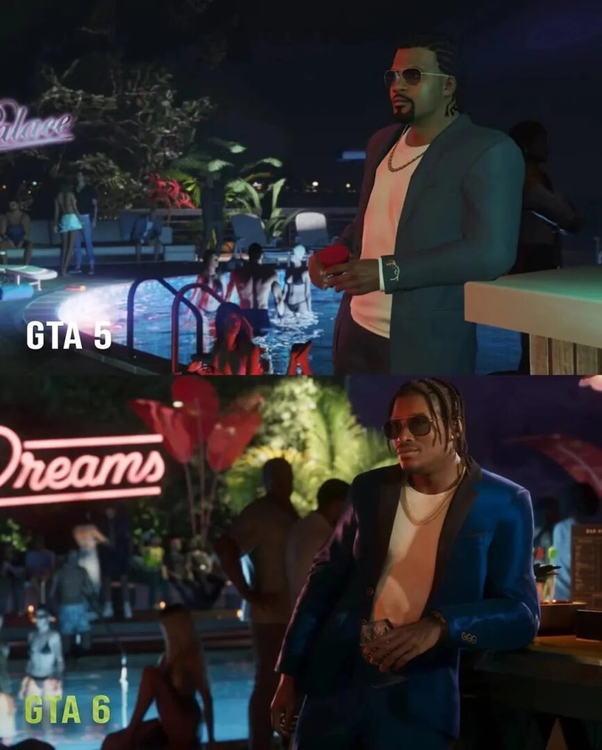 gta5 gta6 graphical differences