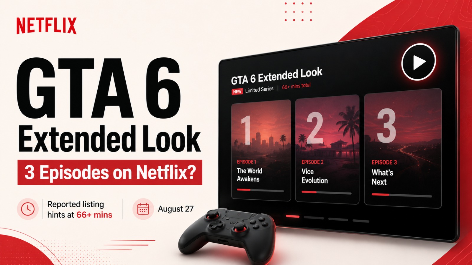 GTA 6, Grand Theft Auto 6, Rockstar Games, Netflix, GTA 6 Extended Look, Take-Two Interactive, Gaming News, GTA 6 Release Date