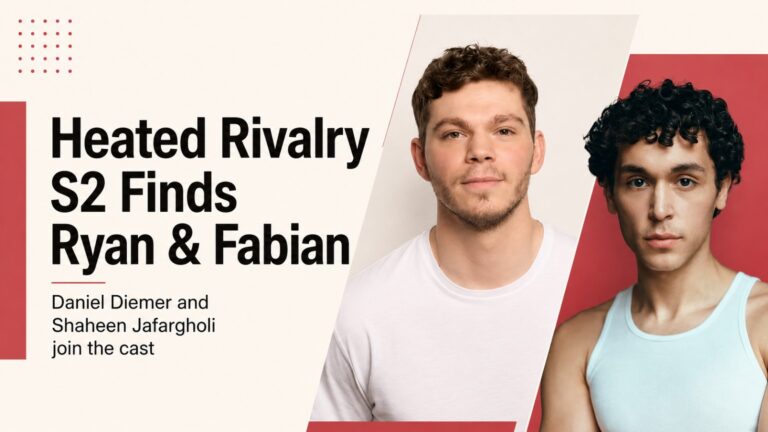 Heated Rivalry, Heated Rivalry Season 2, Daniel Diemer, Shaheen Jafargholi, Ryan Price, Fabian Salah, HBO Max, Crave, Rachel Reid, Jacob Tierney, Brendan Brady, Percy Jackson and the Olympians, War, TV News, Streaming News, Entertainment News