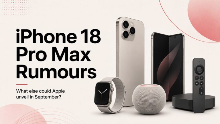 iPhone 18 Pro Max, iPhone 18 Pro Max rumours, iPhone 18 rumours, iPhone 18 Pro, iPhone 18 launch, iPhone 18 release date, Apple September event, Apple September 2026 event, Apple event 2026, iPhone Ultra, foldable iPhone, Apple foldable iPhone, Apple Watch Series 12, Apple Watch Ultra 4, HomePod mini 2, Apple TV 4K, Apple launch rumours, Apple upcoming products, iPhone 18 Pro Max price, Apple September launch