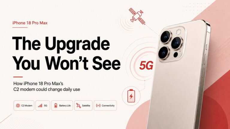 iPhone 18 Pro Max, iPhone 18 Pro, Apple C2 modem, Apple C2 chip, iPhone 18, Apple modem, iPhone 18 Pro Max C2, 5G, mmWave 5G, satellite connectivity, NR-NTN, iPhone battery life, Apple Qualcomm, iPhone 18 leaks, Apple News