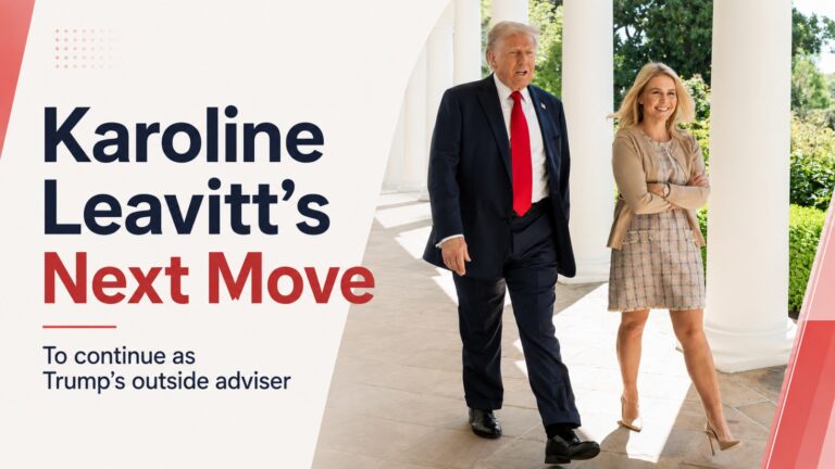 Karoline Leavitt, Karoline Leavitt Next Role, Karoline Leavitt Trump Adviser, Donald Trump, White House Press Secretary, Trump Adviser, Republican Party, MAGA, White House, US Politics