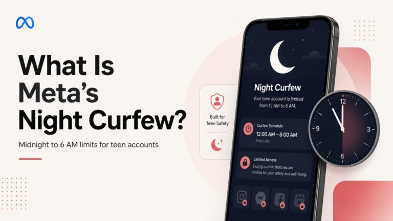 Meta, Meta Night Curfew, Facebook, Instagram, Teen Accounts, Teen Safety, Social Media Curfew, Facebook Teen Accounts, Instagram Teen Accounts, Social Media Time Limit, Parental Controls, Teen Social Media Safety, Meta Teen Restrictions, Social Media Regulations