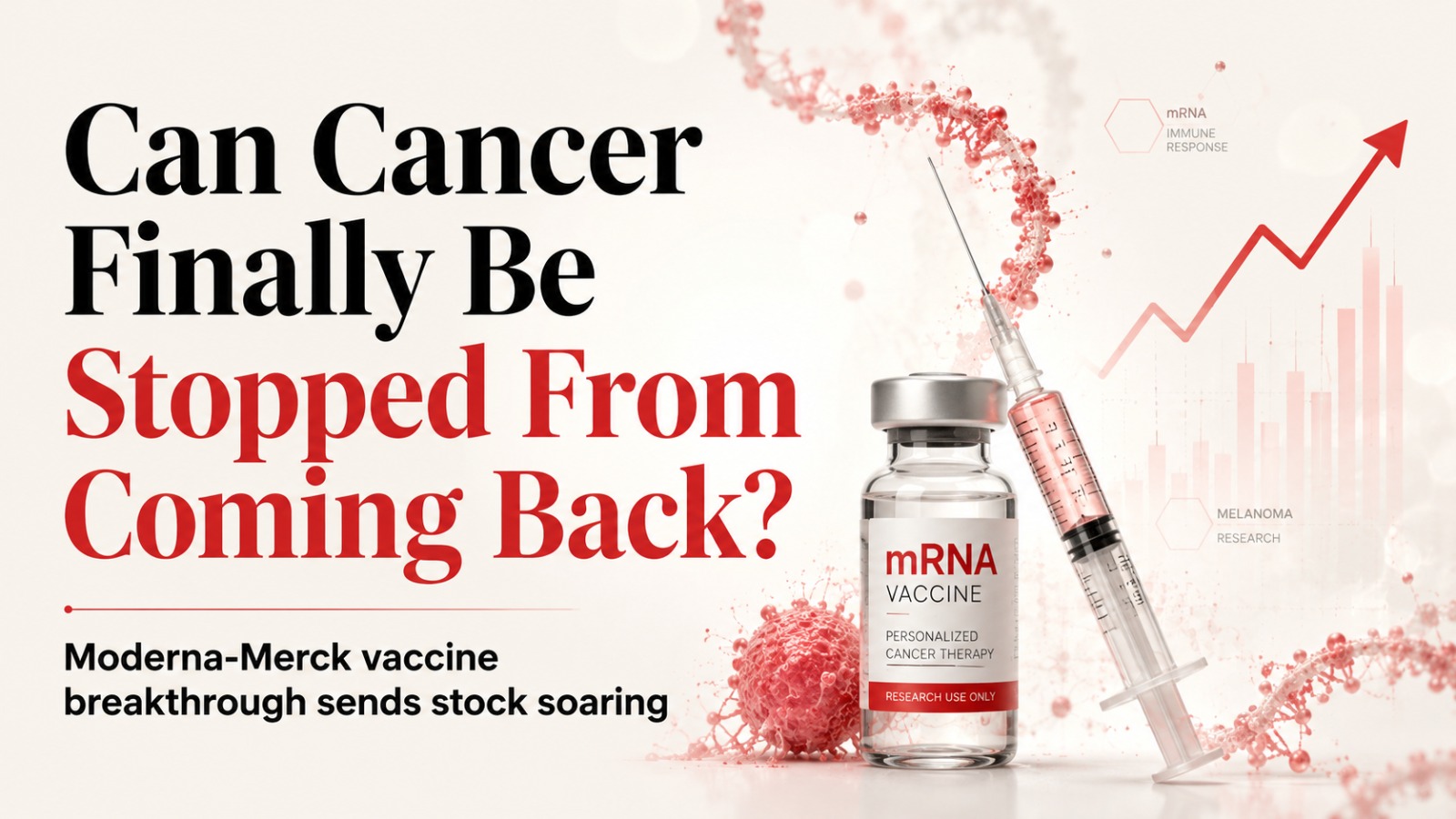 Moderna, Merck, cancer vaccine, mRNA cancer vaccine, melanoma, Moderna stock, MRNA stock, Keytruda, personalized cancer vaccine, Phase 3 trial, cancer treatment, melanoma vaccine, biotech stocks, Merck stock, cancer research