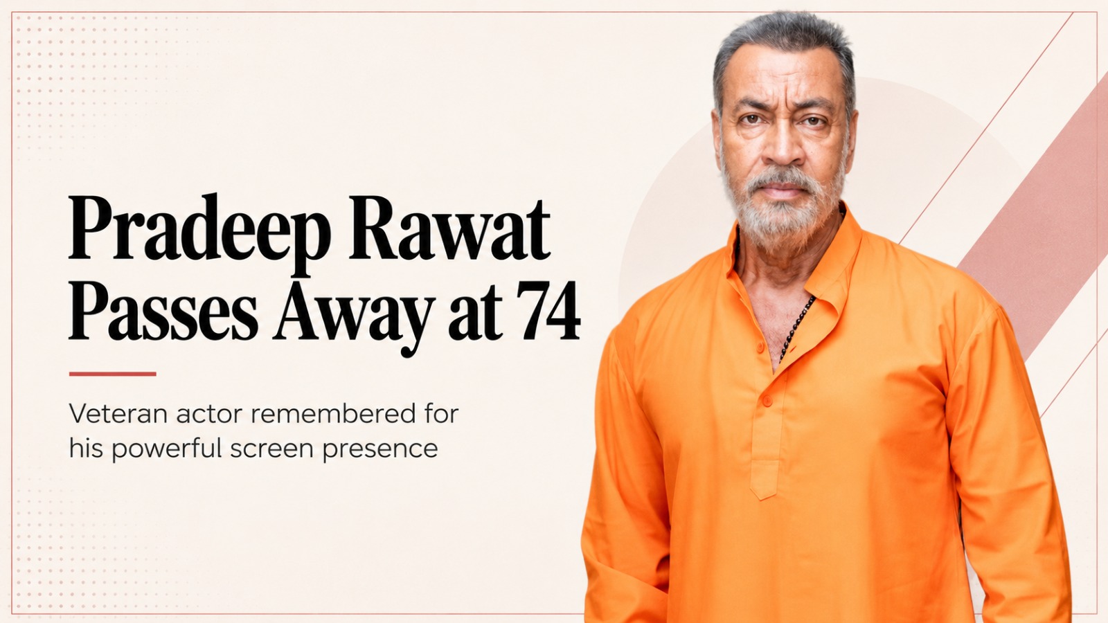 Pradeep Rawat, Pradeep Rawat death, Ghajini actor, Lagaan actor, Bollywood news, Celebrity death, Indian cinema, Kokilaben Dhirubhai Ambani Hospital, Blood cancer, Entertainment news