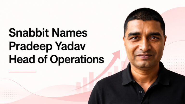 Snabbit, Pradeep Yadav, Klydo, Snabbit Head of Operations, startup leadership, home services startup, quick home services, Indian startups, consumer internet, startup appointments, Vikas Choudhary, Udaan, Flipkart