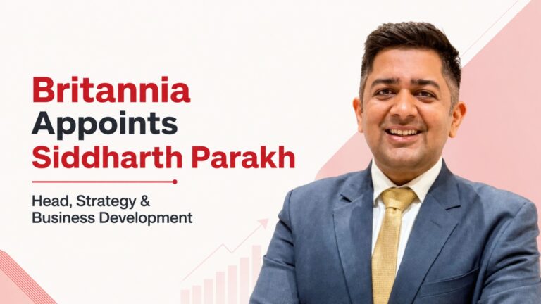 Britannia, Siddharth Parakh, Britannia leadership, leadership appointment, strategy and business development, corporate strategy, mergers and acquisitions, Tata Sons, FMCG news, executive appointment