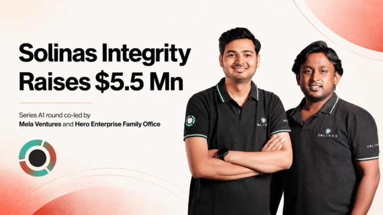 Solinas Integrity, Mela Ventures, Hero Enterprise Family Office, Series A1 Funding, Deeptech Startup, IIT Madras, Robotics Startup, Startup Funding, Rainmatter Capital, SBI Ventures