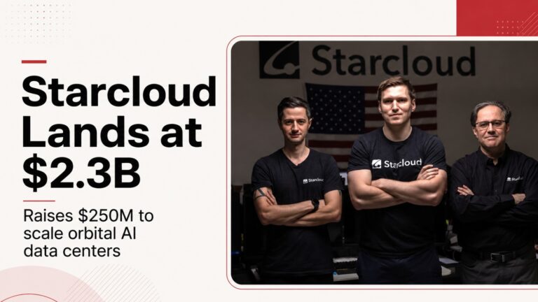 Starcloud, Starcloud funding, Starcloud valuation, orbital data centers, space data centers, AI infrastructure, Nvidia, Cisco Investments, Manhattan West, Benchmark, EQT, Soma, Nvidia Space-1, Vera Rubin, Starcloud-3, satellite computing, space technology, AI data centers, startup funding, orbital computing