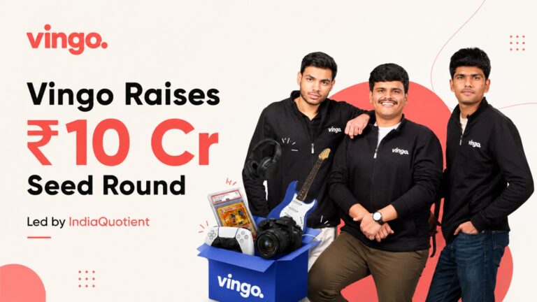 Vingo, IndiaQuotient, Seed Funding, Startup Funding, C2C Marketplace, Recommerce, Pre-Owned Products, Inuka Capital, Rishabh Goel, Credgenics, Bengaluru Startup, Indian Startups