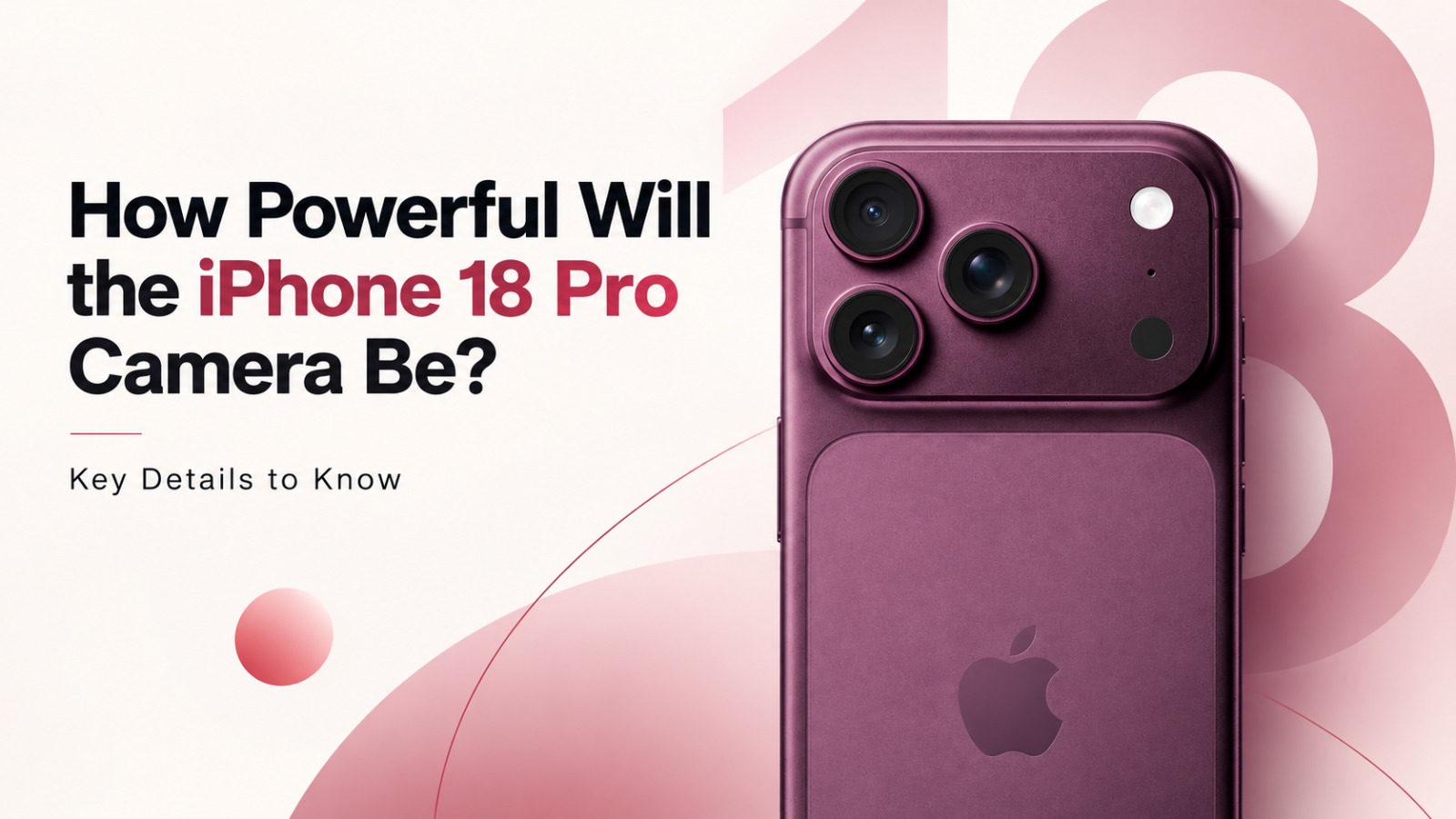 iPhone 18 Pro, iPhone 18 Pro Camera, Apple, Apple iPhone, iPhone 18, iPhone Camera, Variable Aperture, Telephoto Camera, Smartphone Camera, Apple Event 2026