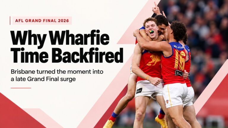 Wharfie Time, Brisbane Lions, Fremantle Dockers, AFL Grand Final 2026, Brisbane vs Fremantle, Josh Dunkley, Lachie Neale, Will Ashcroft, Logan Morris, Chris Fagan, AFL news, Brisbane Lions premiership, Fremantle Wharfie Time, AFL Grand Final comeback, Brisbane Lions three-peat