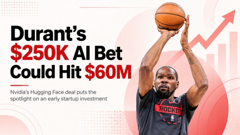 Kevin Durant, Hugging Face, Nvidia, Nvidia acquisition, Kevin Durant investment, Thirty Five Ventures, Rich Kleiman, AI startup, artificial intelligence, open source AI, startup investment, venture capital, tech investment, Hugging Face acquisition, Nvidia Hugging Face deal