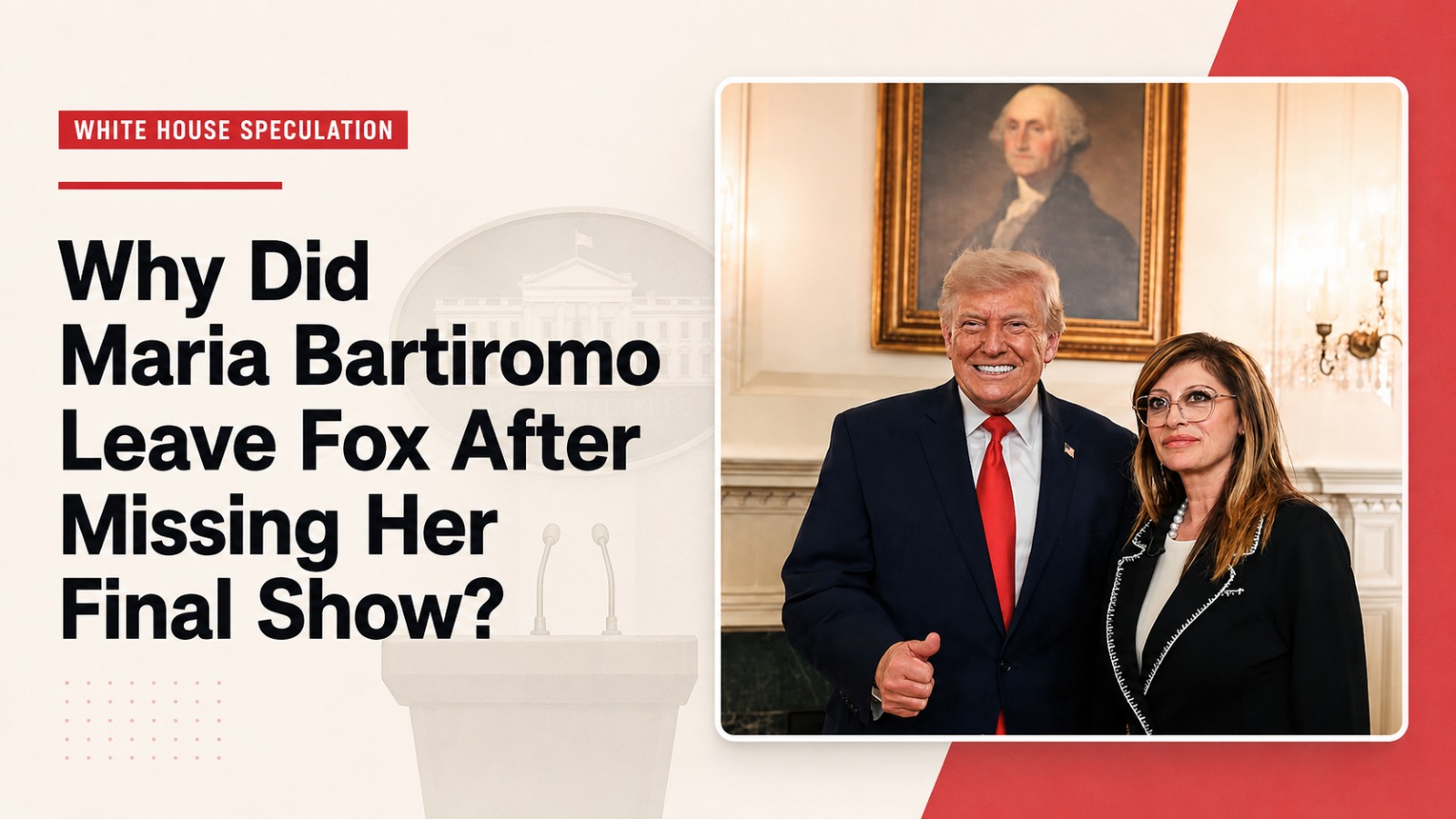 Maria Bartiromo, Fox News, Fox Business, Maria Bartiromo leaves Fox, White House Press Secretary, Donald Trump, Maria Bartiromo Press Secretary, Mornings with Maria, Sunday Morning Futures, Fox News Media, Nicole Malliotakis, Karoline Leavitt, White House, US Media News