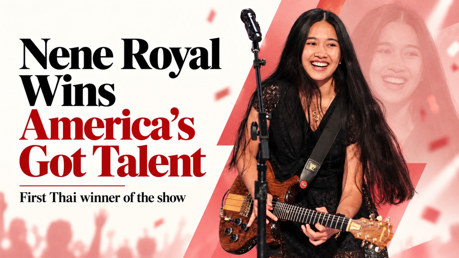 Nene Royal, America’s Got Talent 2026, AGT 2026 winner, Nene Royal AGT, Rattikarn Amloy, first Thai AGT winner, America’s Got Talent Season 21, Phuket guitarist, Thailand, Seven Nation Army, Linkin Park