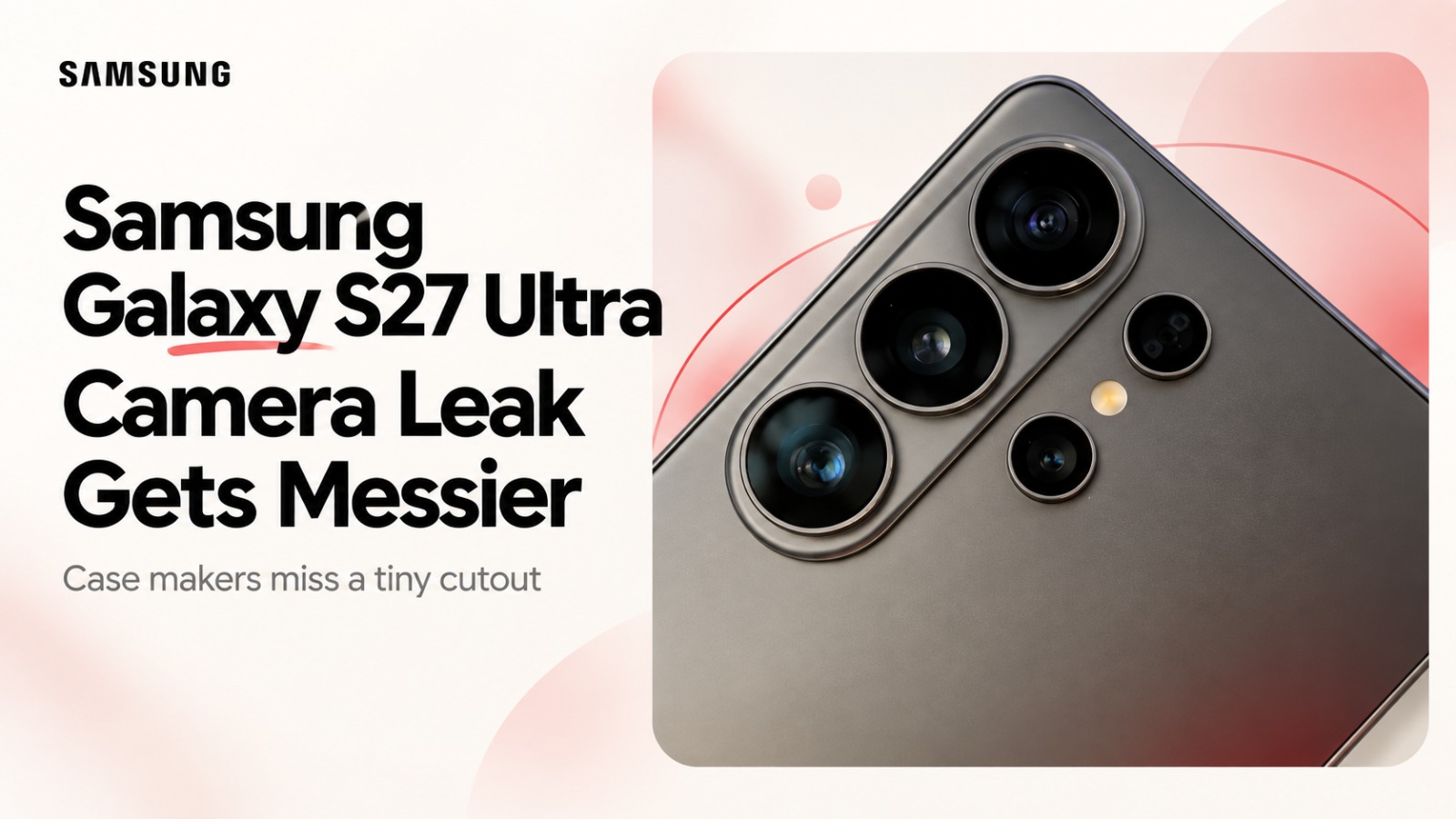 Samsung Galaxy S27 Ultra, Galaxy S27 Ultra camera, Samsung Galaxy S27 Ultra leak, Galaxy S27 Ultra camera leak, Samsung camera, Galaxy S27 Ultra render, OnLeaks, Ice Universe, Laser AutoFocus, Samsung Galaxy S27