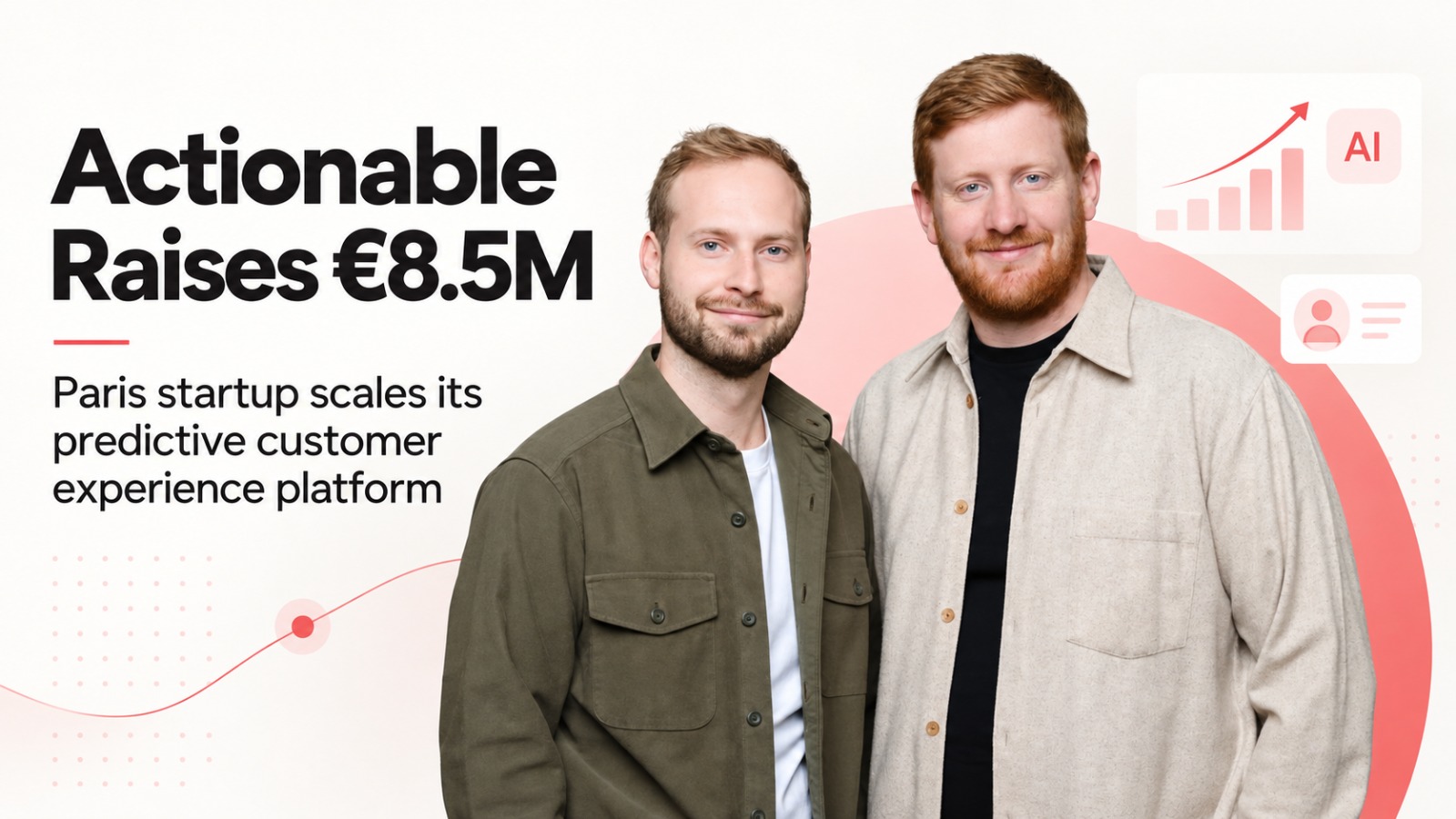 Actionable, Actionable funding, Hi inov, Axeleo Capital, Nans Thomas, Nicolas Rieul, AI startup, French startups, Paris startups, customer experience, predictive analytics, customer intelligence, artificial intelligence, SaaS, startup funding, venture capital, enterprise AI, CRM, customer churn, US expansion