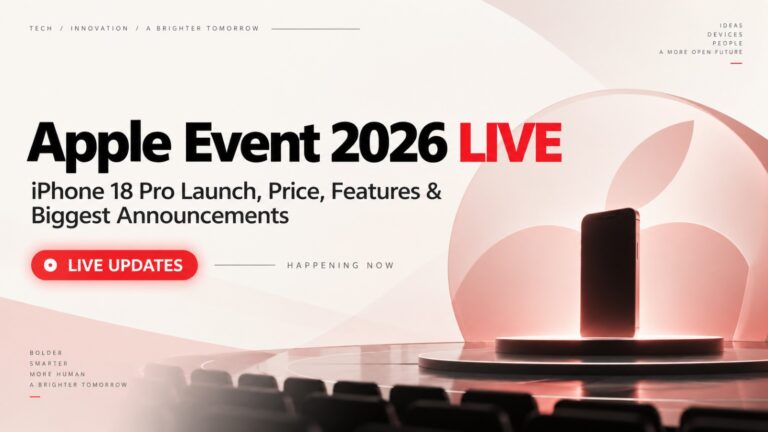 Apple Event 2026, iPhone 18 Pro, Apple Event Live, Live Updates, iPhone 18 Pro Launch, iPhone 18 Pro Price, iPhone 18 Pro Features, iPhone 18 Pro Specifications, iPhone 18 Pro Release Date, Apple September Event, Apple Launch 2026, Apple News, iPhone 18 Series, Apple Duo