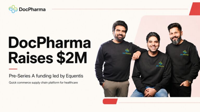 DocPharma, Equentis, startup funding, healthcare startup, quick commerce, healthtech, pre-Series A, 100Unicorns, Vinners, dark stores, healthcare supply chain, Bengaluru startups