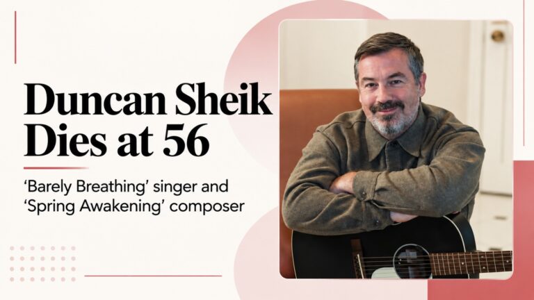 Duncan Sheik death, Duncan Sheik cause of death- cardiac arrest