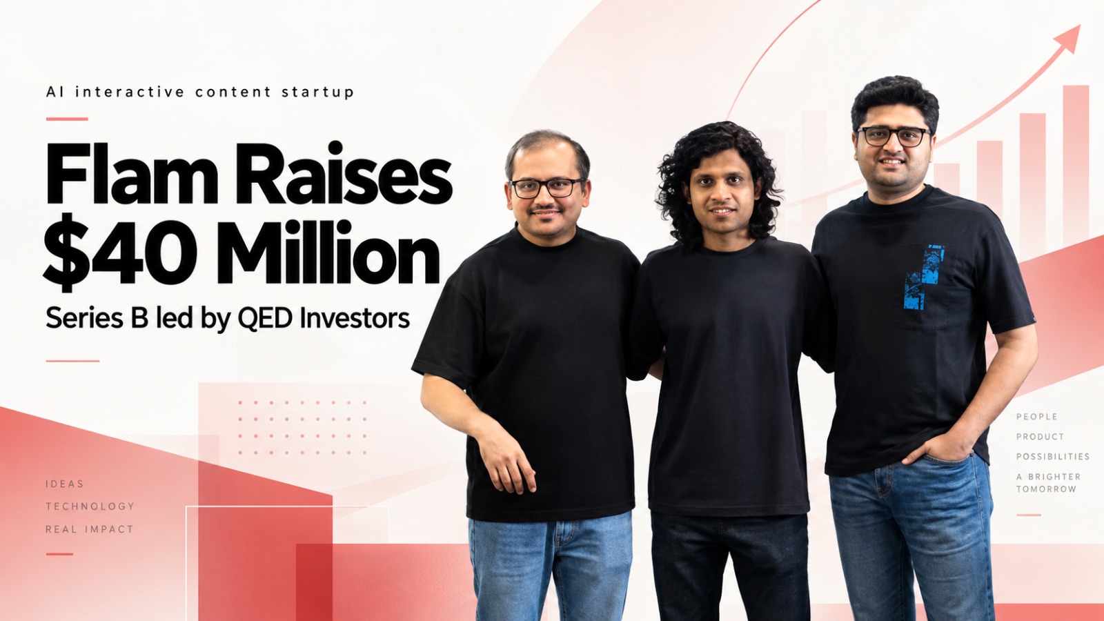 Flam, Flam funding, Flam Series B, QED Investors, AI startup, Shourya Agarwal, Shah Rukh Khan, RTP Global, Dovetail, AI interactive content, artificial intelligence, startup funding, venture capital, India startups, enterprise AI, $100 million ARR