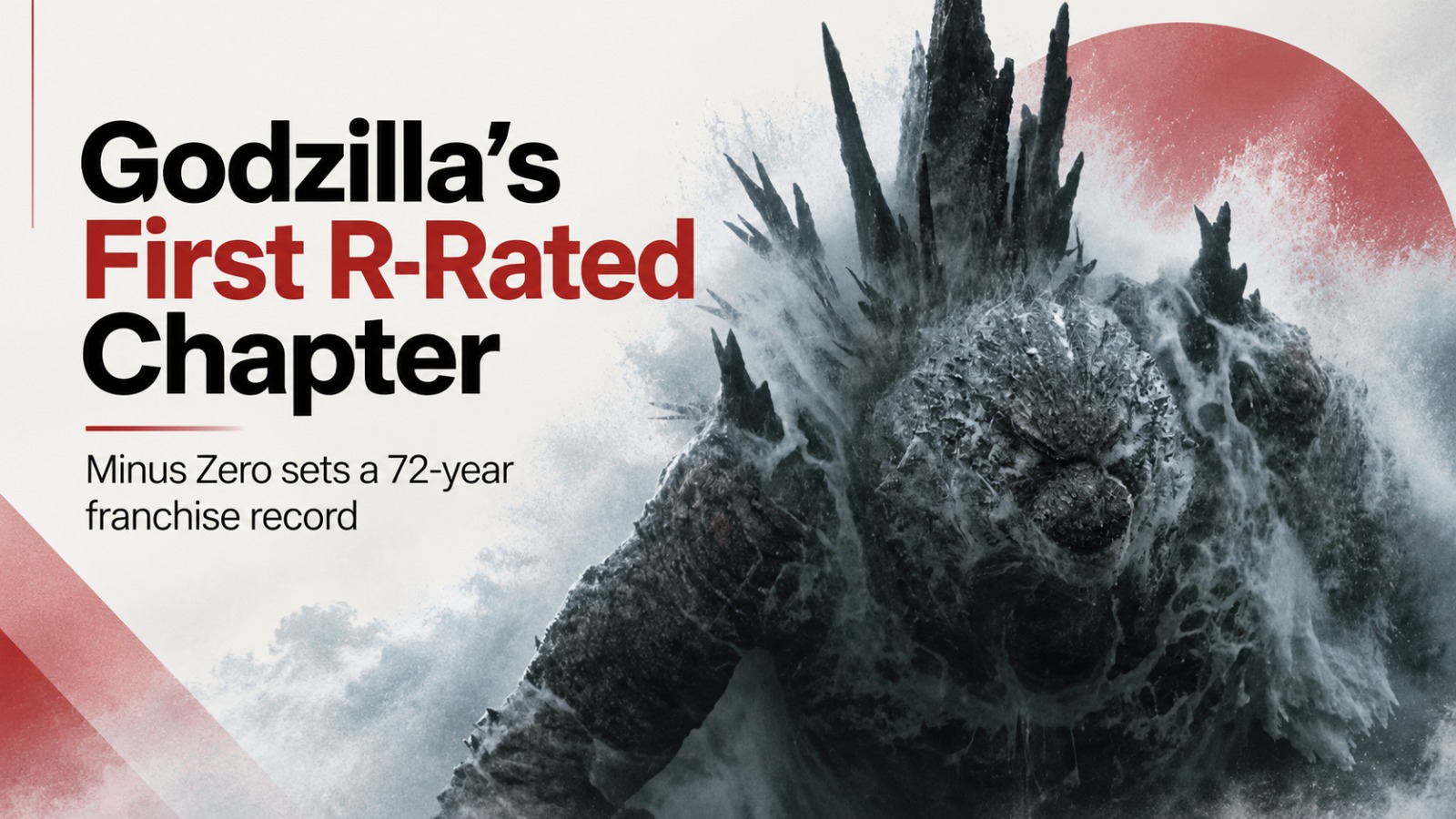 Godzilla Minus Zero R rating and release date
