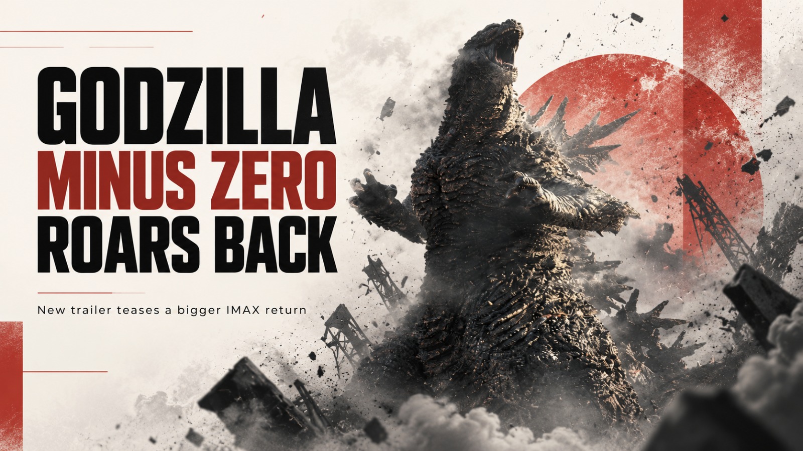 Godzilla Minus Zero, Godzilla Minus Zero trailer, Godzilla Minus Zero cast, Takashi Yamazaki, Nagasawa Masami, Godzilla Minus One sequel, IMAX, Toho, GKIDS, New York Film Festival, Japanese cinema, Godzilla news