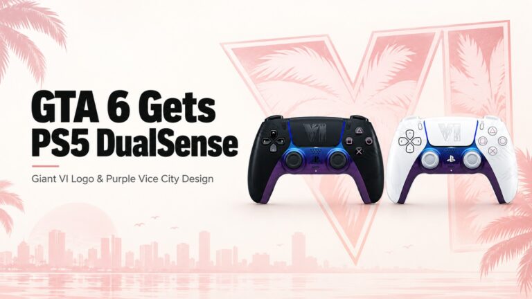 GTA 6, Grand Theft Auto 6, GTA 6 PS5, GTA 6 DualSense, PS5 DualSense, Rockstar Games, Sony, PlayStation 5, GTA 6 controller, Vice City, GTA 6 release date, PS5 Pro, Gaming News, PlayStation,