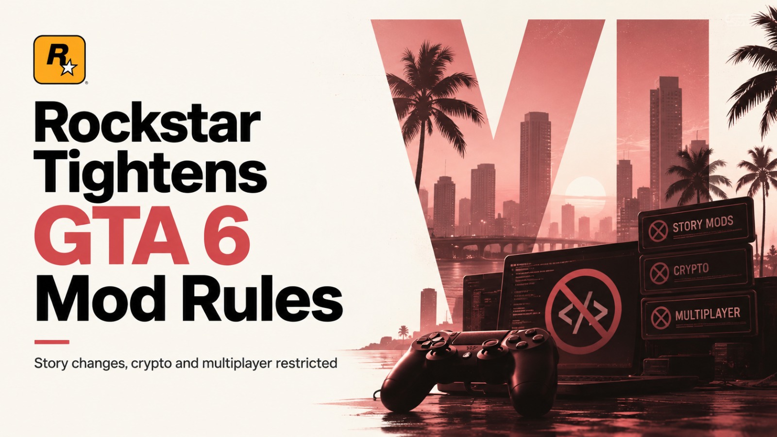 Rockstar Games, GTA 6, GTA 6 Mods, GTA 6 Modding Rules, Rockstar Modding Guidelines, GTA 6 Multiplayer, GTA 6 Story Mods, GTA 6 Crypto Ban, GTA 6 Release Date, Grand Theft Auto 6, GTA 5 Mods, Cfx.re, Rockstar Creator Platform, GTA 6 News, Gaming News