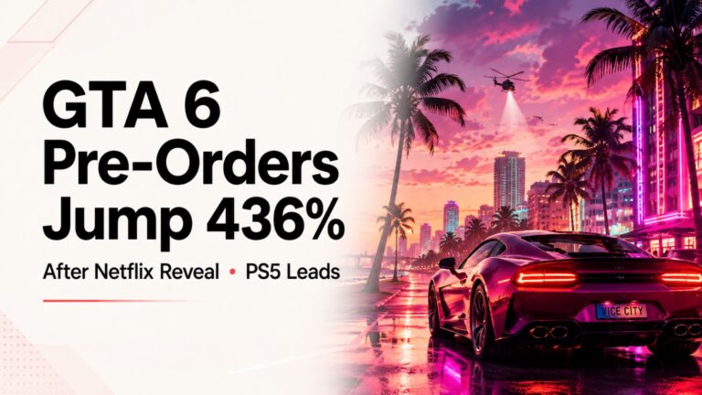 GTA 6, GTA 6 Pre-Orders, Grand Theft Auto 6, Rockstar Games, Netflix, PlayStation 5, Xbox Series X, Gaming News, Video Games