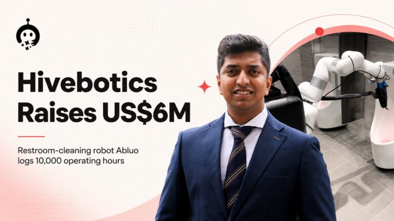 Hivebotics, Abluo, Vertex Ventures Southeast Asia & India, Rishab Patwari, robotics startup, Singapore startup, Series A funding, US$6 million funding, restroom cleaning robot, cleaning automation, facility management, commercial cleaning, AI robotics, Vertex Ventures, startup funding, robotics funding