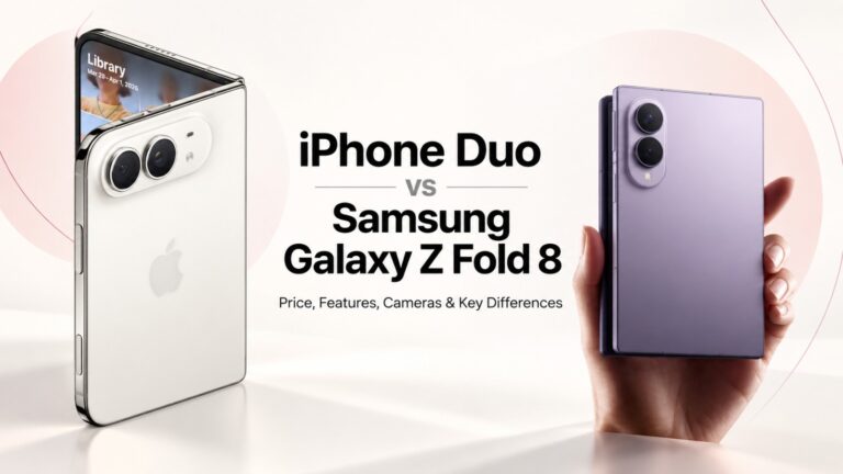 iPhone Duo, Samsung Galaxy Z Fold 8, iPhone Duo vs Galaxy Z Fold 8, Apple foldable iPhone, iPhone Duo price, Galaxy Z Fold 8 price, Apple iPhone Duo, Samsung foldable phone, foldable phone comparison, iPhone Duo features, Galaxy Z Fold 8 comparison, Apple foldable 2026