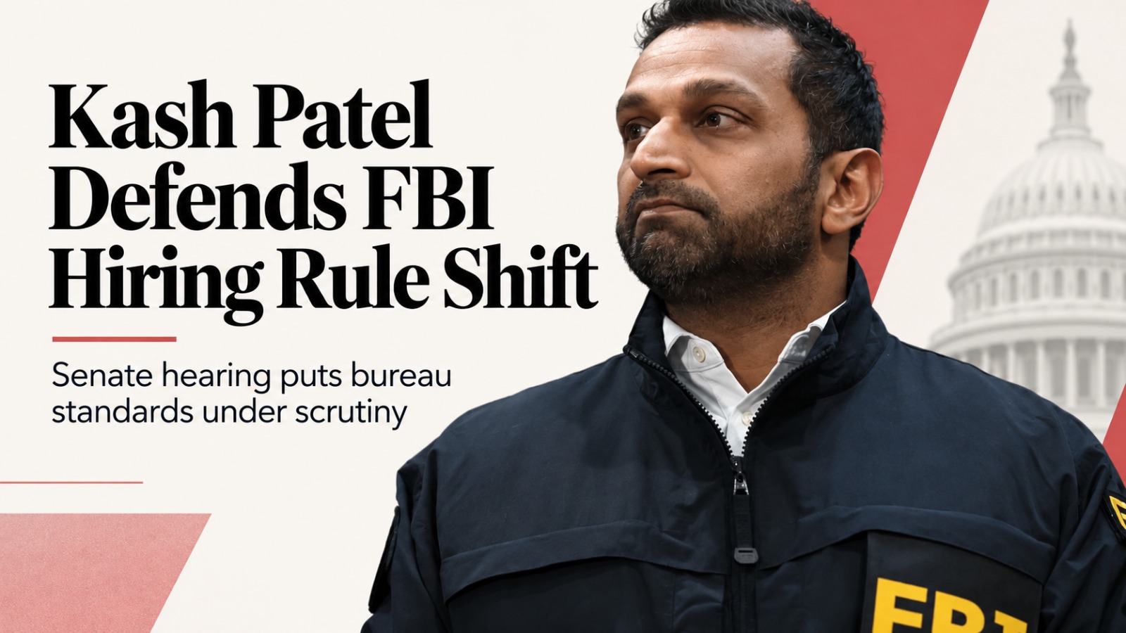 Kash Patel, FBI, FBI Hiring Rules, Bestiality, Prostitution, Trafficking Victims, John Kennedy, Senate Judiciary Committee, FBI Oversight Hearing, FBI Employment Standards, US Politics, Donald Trump, Dick Durbin, Adam Schiff, Washington News