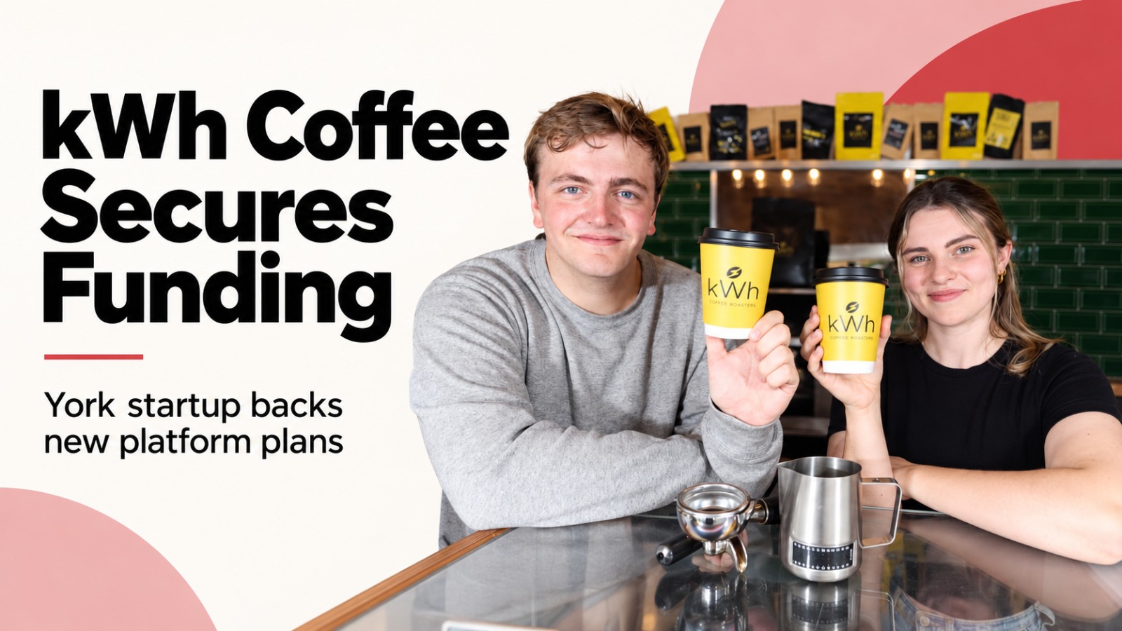 kWh Coffee, York Angels, coffee startup,, founders picture and funding news