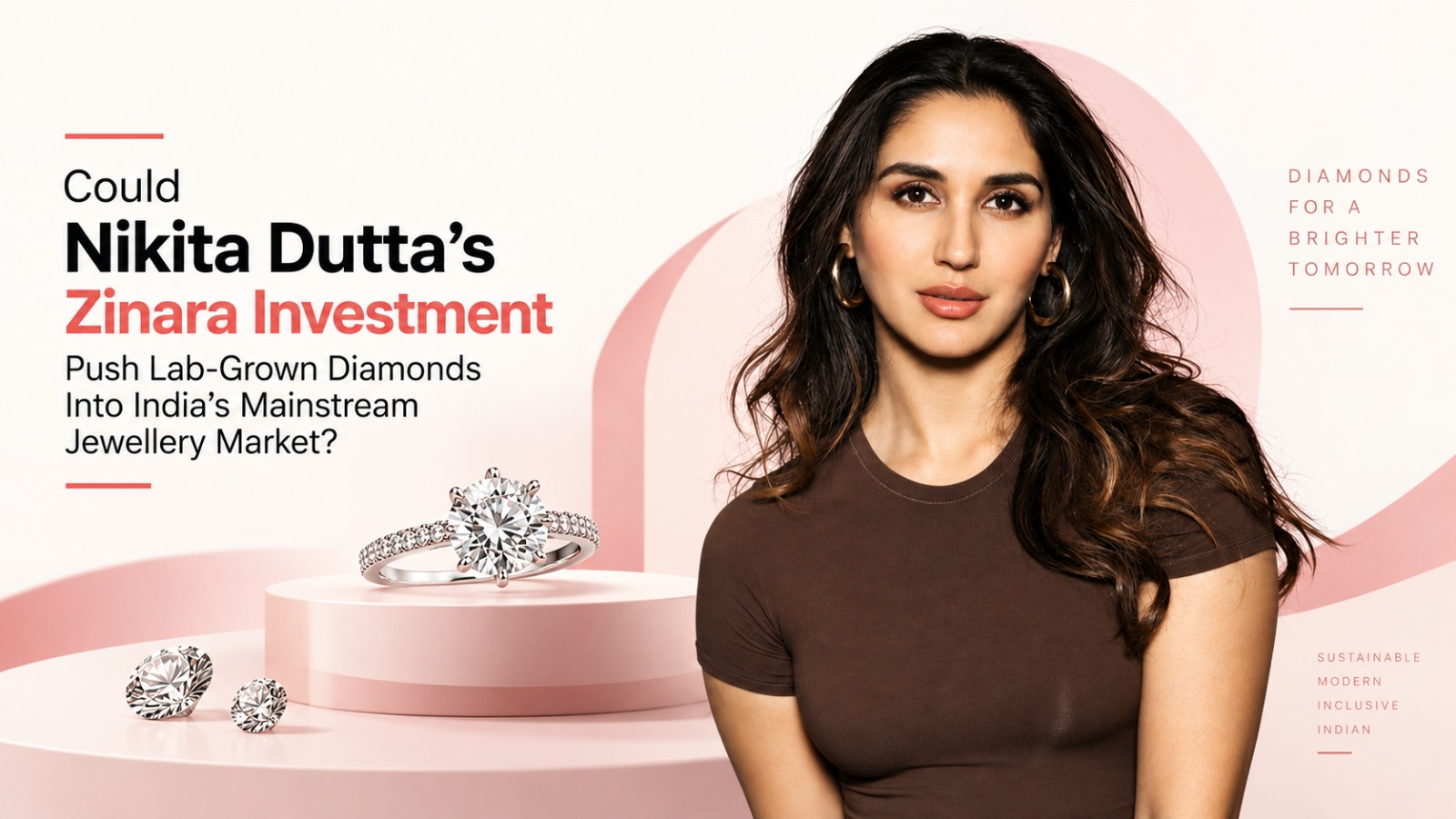 Nikita Dutta, Zinara, lab-grown diamonds, lab-grown diamond jewellery, diamond jewellery, India jewellery market, jewellery startups, celebrity investments, Harshit Abrol, Amit Shah, Surat diamonds, new-age jewellery brands, digital jewellery brands, festive season, consumer brands, Bollywood, jewellery industry