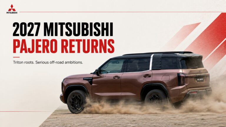 2027 Mitsubishi Pajero, Mitsubishi Pajero, Mitsubishi, Pajero SUV, Triton, off-road SUV, Mitsubishi Pajero 2027, 4WD SUV, diesel SUV, new Pajero, Mitsubishi SUV, Pajero Sport
