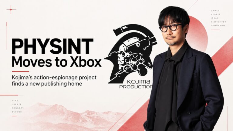 Hideo Kojima, PHYSINT, Xbox, PlayStation, Kojima Productions, Microsoft Xbox, Sony PlayStation, PHYSINT Xbox, PHYSINT PlayStation, Hideo Kojima Xbox, Hideo Kojima PHYSINT, Xbox Games, PlayStation Games, Action Espionage Games, OD, Gaming News, Video Games, Kojima Productions Xbox