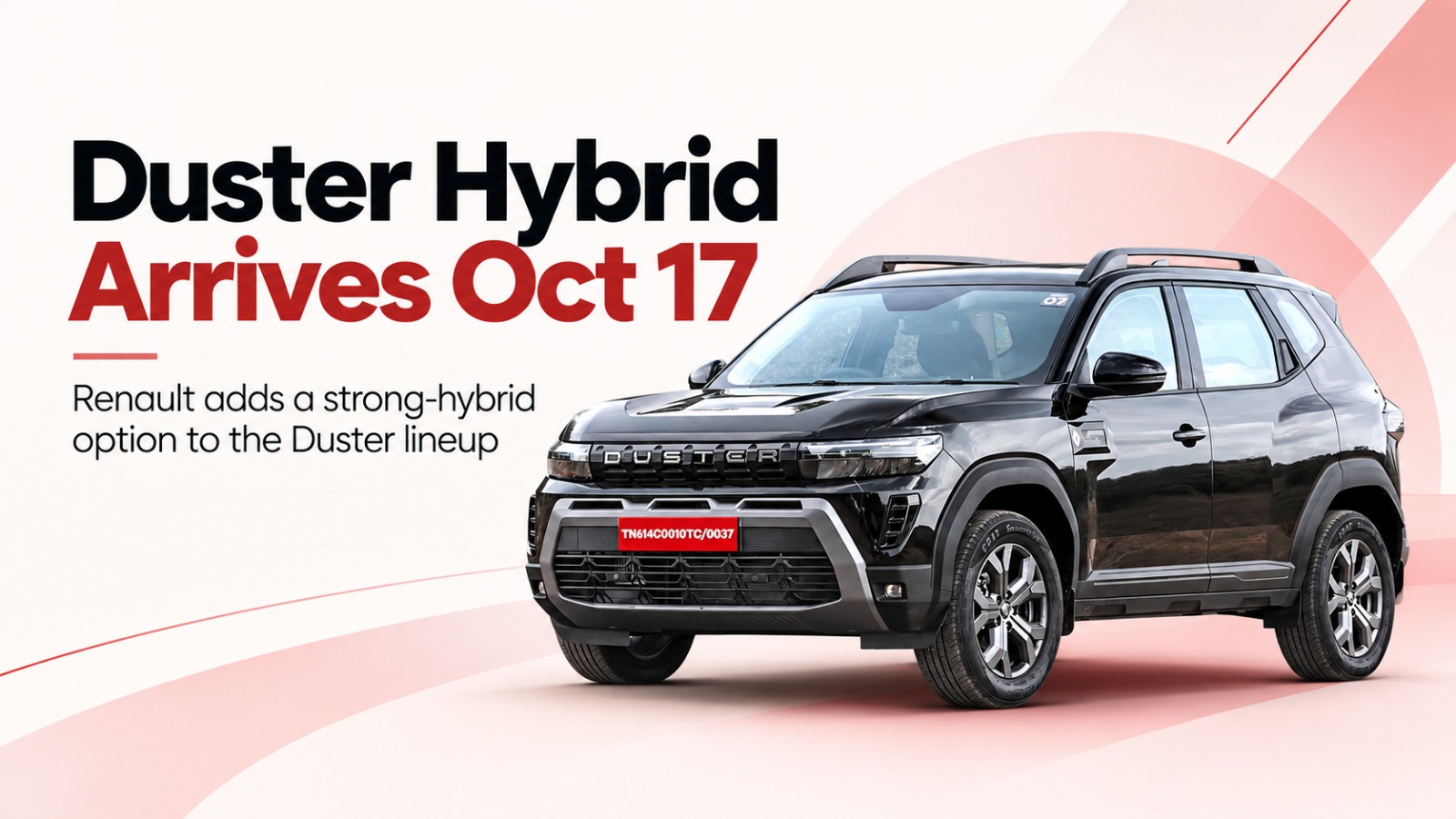 Renault Duster Hybrid, Renault Duster India, Renault Duster Hybrid Launch, Renault E-Tech, Renault E-Tech Hybrid, Duster Hybrid India, Renault Duster October 17 Launch, Strong Hybrid SUV, Hybrid SUV India, Renault India, 1.4kWh Battery, 1.8-Litre Hybrid Engine, Maruti Grand Vitara Hybrid, Toyota Hyryder Hybrid, Maruti Victoris Hybrid