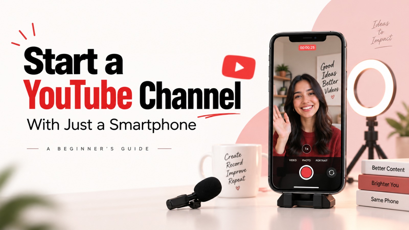 How to Start a YouTube Channel, Start YouTube Channel With Phone, YouTube Channel for Beginners, YouTube Creator Guide 2026, Start YouTube Channel Without Camera, YouTube Channel on Mobile, Smartphone Video Recording, YouTube Video Editing Apps, YouTube Studio, Mobile Content Creation, YouTube SEO Tips, YouTube Channel Growth, Beginner YouTuber Tips, How to Make YouTube Videos, Smartphone Vlogging