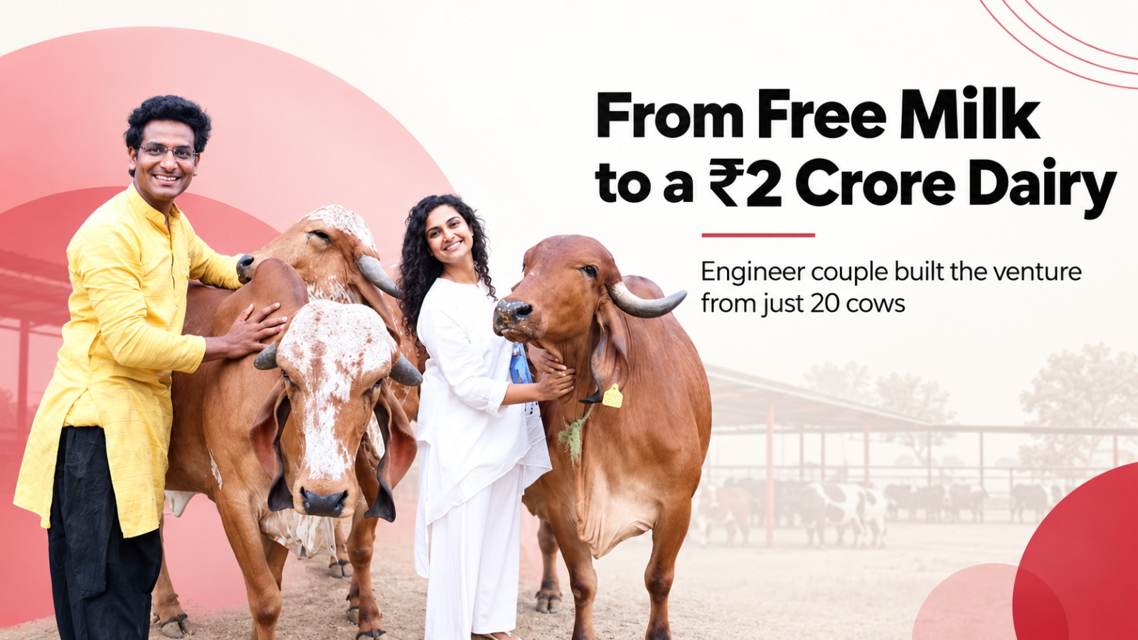 Vibhor Jain, Ishita Jain, Jaipur dairy startup, engineer couple dairy business, Gir cow dairy farm, ₹2 crore dairy business, dairy startup India, organic dairy farming, bilona ghee, freeze dried milk powder, Rajasthan startup, agriculture startup India, dairy farming success story, Jaipur entrepreneurs, Gir cows